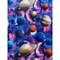 Universe of Planets Anti-Pill Premium Fleece Fabric | By The Yard